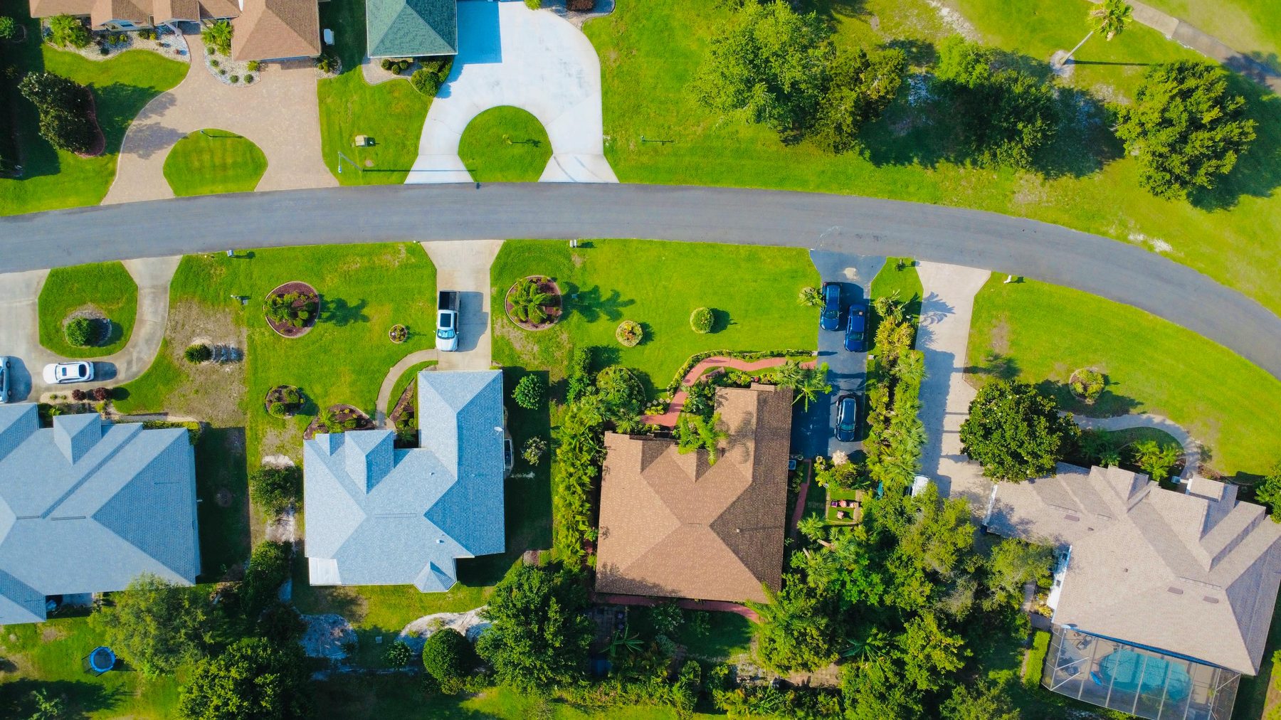 An older home and the lot it sits on.